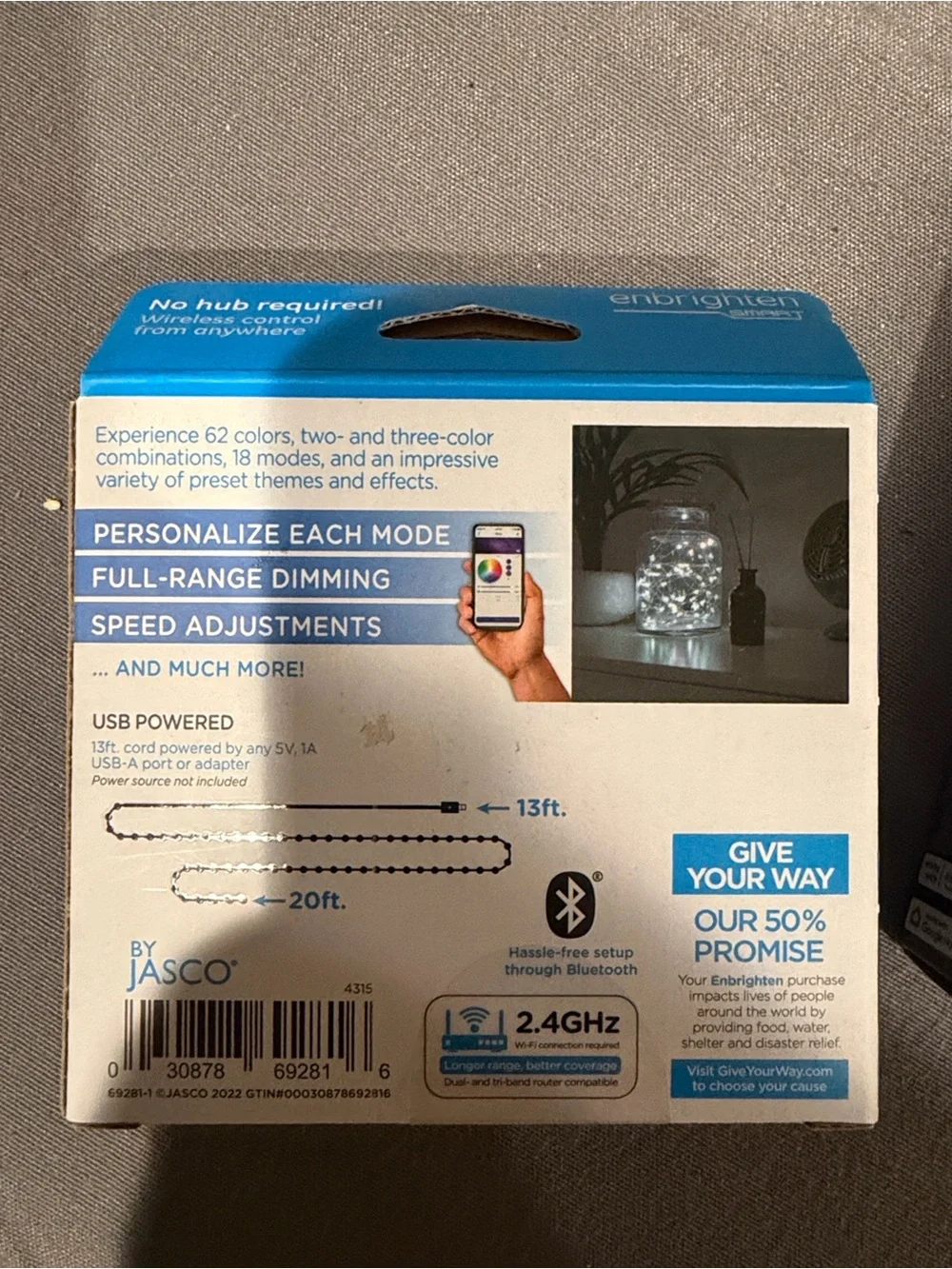 enbrighten Smart LED Wi‑Fi String Lights - Lot of 3 NIB